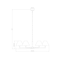 Z-Lite Leila Chandelier, 6-Light, 44 In.W x 10.75 In.H, Brushed Nickel/White Linen 744-44R-BN - alternate 3